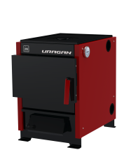Котел твердотопливный URAGAN 10 с плитой